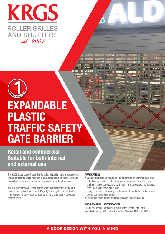 Preview of Expandable Traffic Barrier Brochure (.PDF)