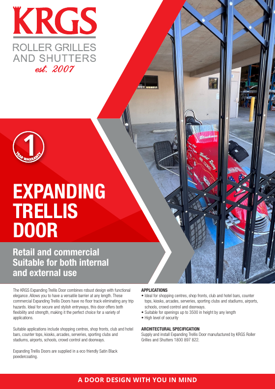 Preview of Expanding Trellis Door Brochure (.PDF)