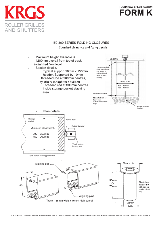 Preview of Technical Specs K (.PDF)